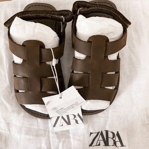 Boys leather sandals